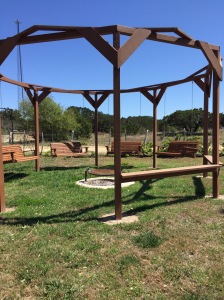They have an awesome spot jut outside of Bandera.  Here is a shot of the swings around the fire pit.