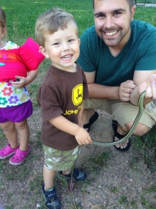 Toby liked the snake a lot.