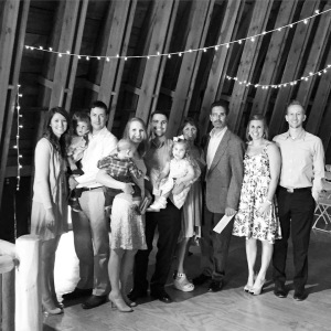 Another shot of us in the barn where the ceremony was held.